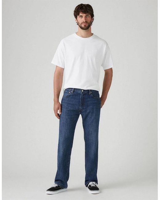 Levi's Blue Levi's Relaxed Straight Mid Rise Jeans for men