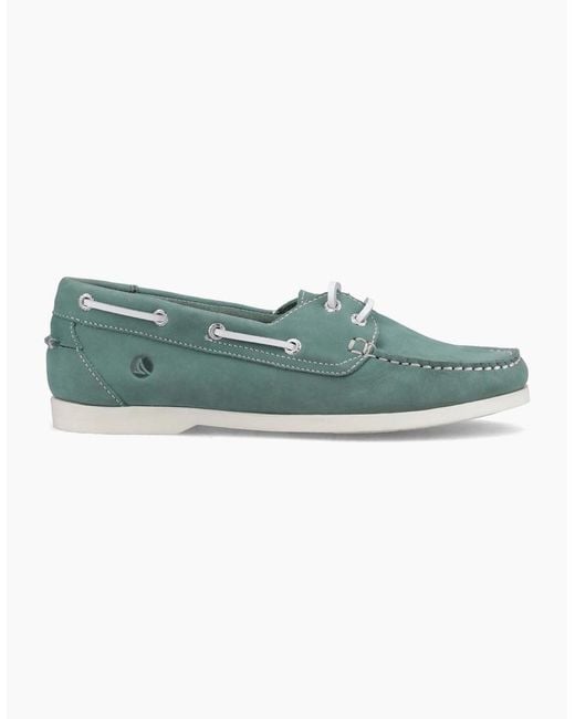 Sperry Top-Sider Green Sperry Balboa 2 Eye Boat Nubuck Boat Shoes