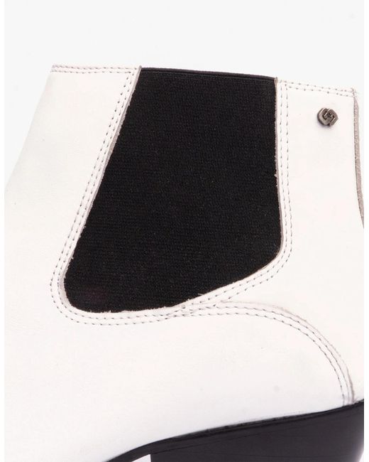 Club Cubano White Mccartney Cuban Heel Boots Leather for men