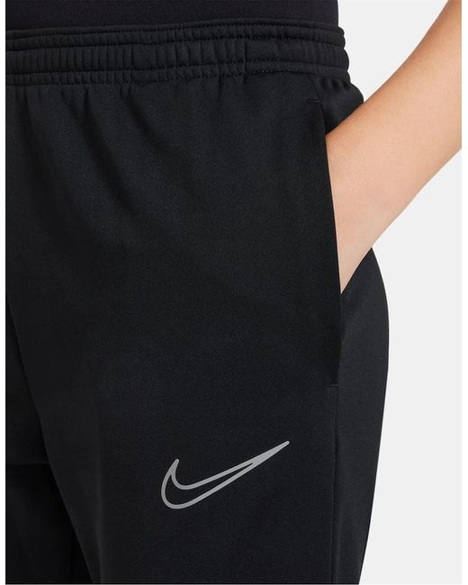 Nike Black Acad Solid Patterned Slim Track Pants