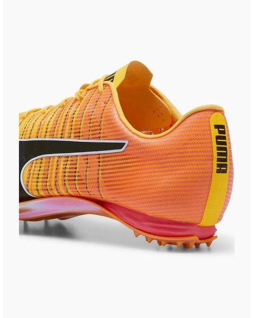 PUMA Orange Evospeed 400 Nitro 2 Track Running Spikes for men