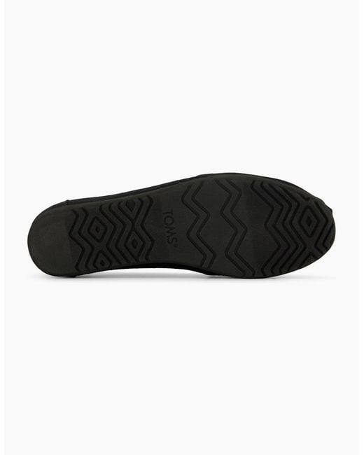 TOMS Black Alpargata Slip On Ballet Flats