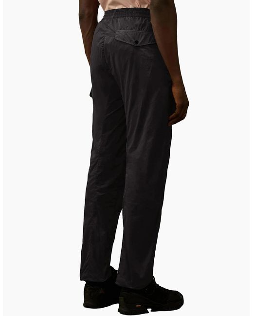 C P Company Black Chrome-R Lens Cargo Pants for men
