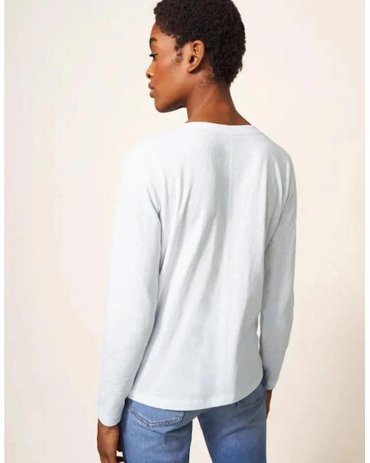 White Stuff White Nelly Ls Tee Brilliant