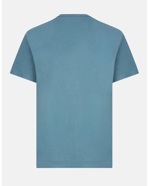 Stone Island Blue Slant Pocket 2100008 T Shirt for men