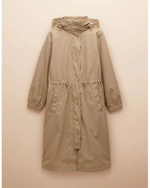 Joules Natural Hensley Longline Coat Tan
