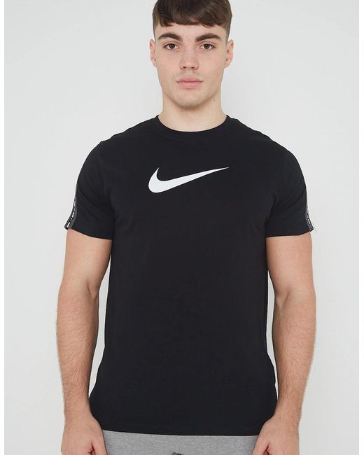 Nike Black Sportswear Repeat T Shirt for men