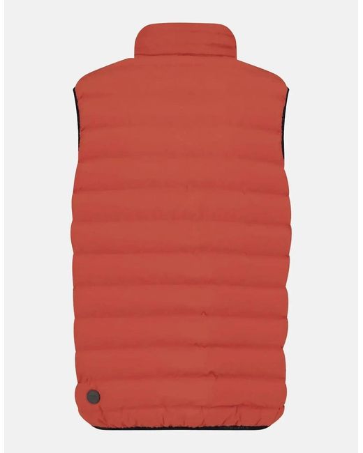 Fynch-Hatton Red Basic Light Weight Gilet Spicy for men