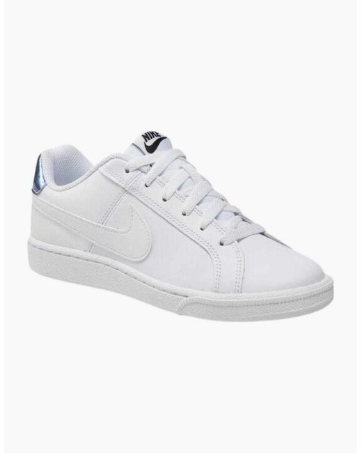 Nike White Ladies Court Royale Leather Trainers