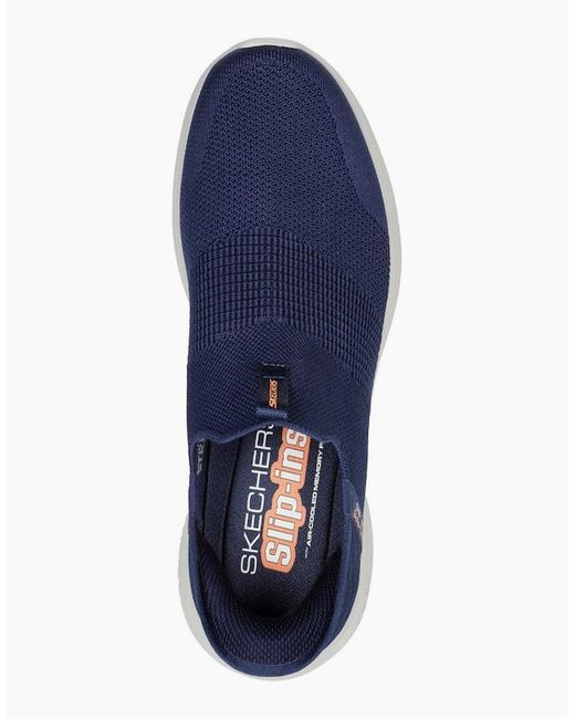 Skechers Blue Ultra Flex 3 Slip for men