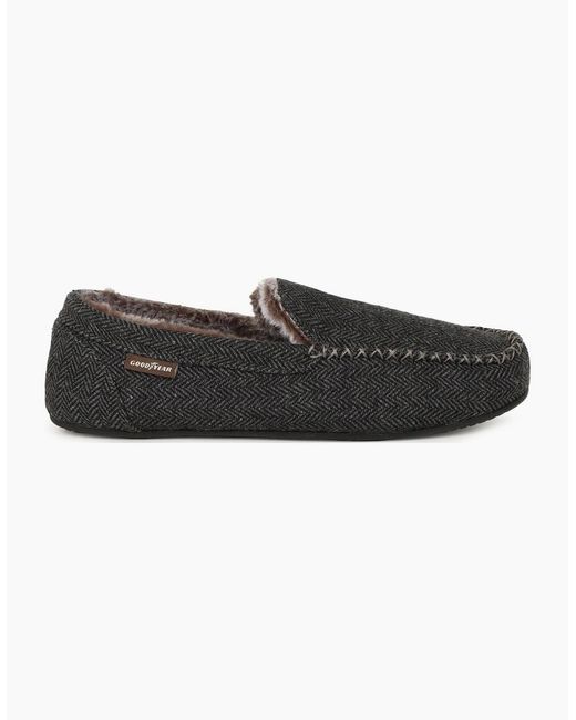 Goodyear Black Hendrix Full Slippers for men