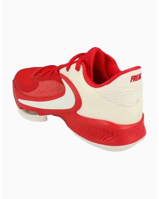Nike Red Zoom Freak 4 Tb Promo Basketball Trainers Dx6652 602 for men