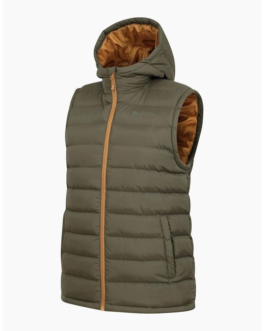 Mountain Warehouse Green Seasons Hooded Padded Gilet for men