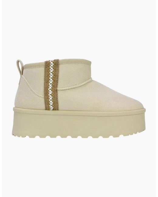 XY London Natural Ladies Thea Aztec Ankle Boots