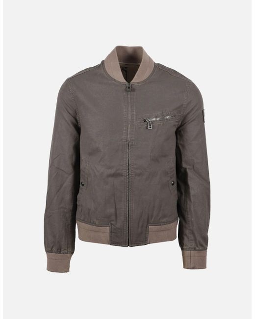 Belstaff Gray Vantage Jacket Dark Pumice for men