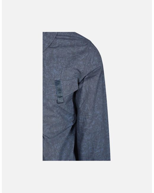 Ma Strum Blue Tie Died Overshirt Ink for men