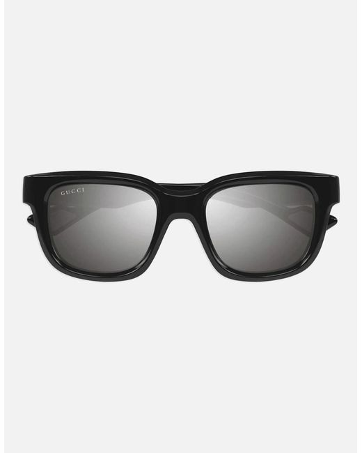 Gucci Black Arm Plate Logo Sunglasses