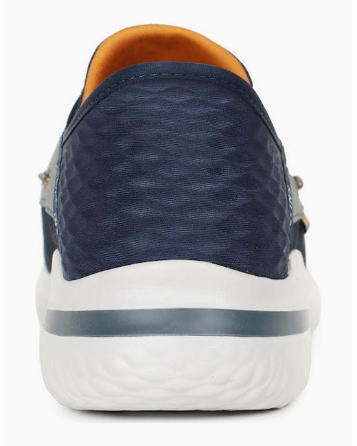 Skechers Blue Delson 3.0 Roth Slip for men