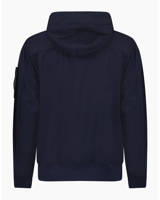 Stone Island Blue Light Soft Shell-R E.Dye Jacket for men