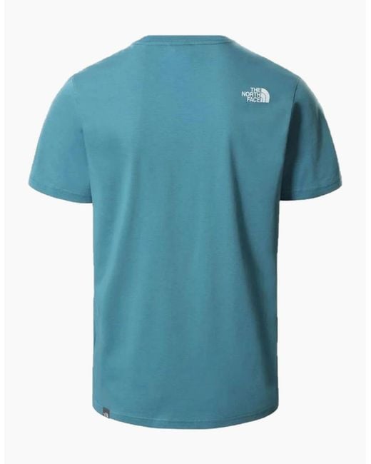 The North Face Blue Easy Tee Short Sleeve T-Shirt for men