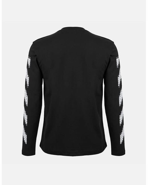 Off-White c/o Virgil Abloh Black Diag Skate Ls T for men