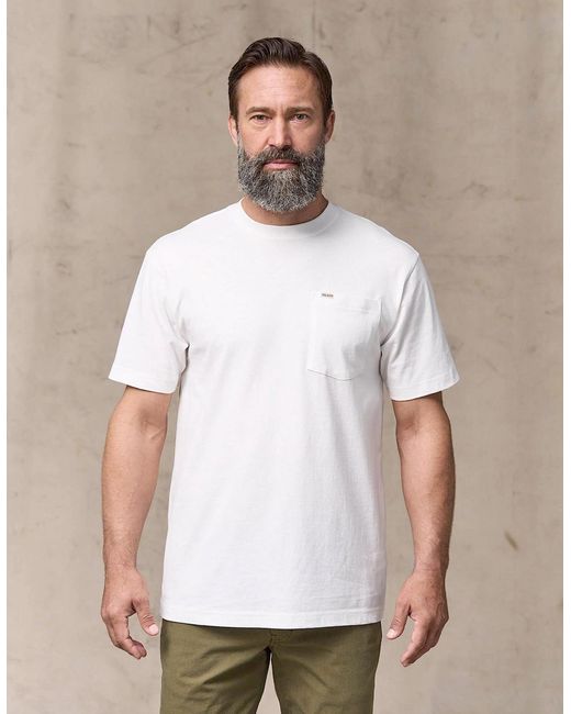Filson White Outfitter Pocket T-Shirt for men