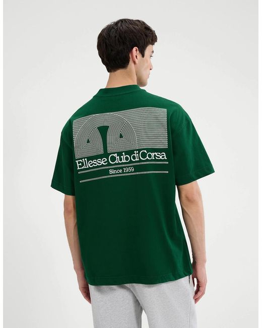 Ellesse Green Club Di Corsa Tee for men