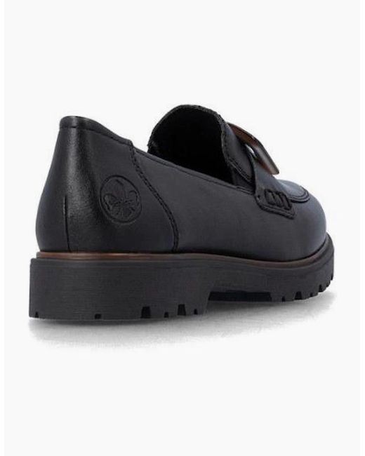 Rieker Black Ladies Shoes 45553-00