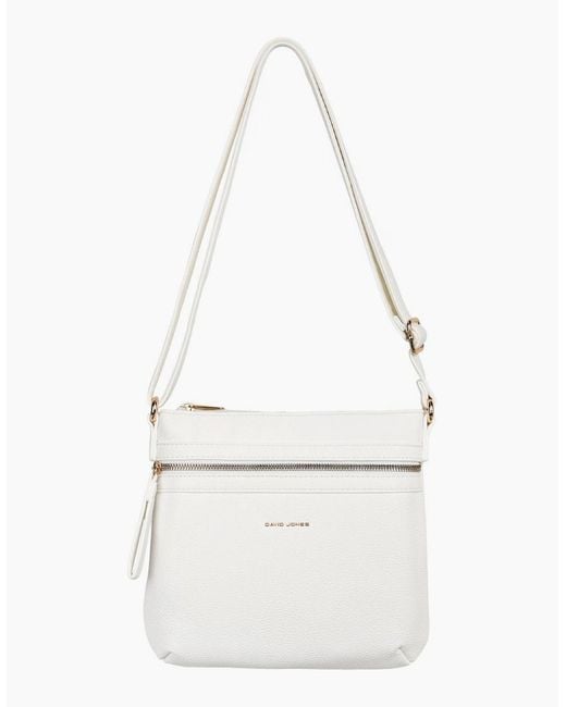 David Jones White Boat Ii Messenger Bag
