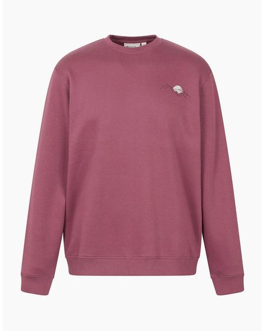 Mountain Warehouse Purple Mountain Scene Sweatshirt for men