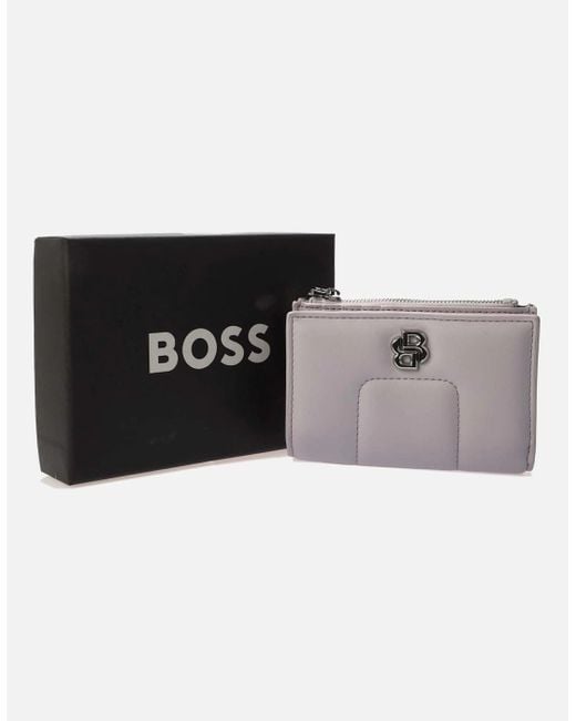 Boss Black Icon Double B Monogram Trim Purse