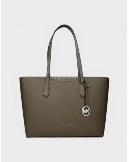 Michael Kors Natural Zip Shopper Tote Bag