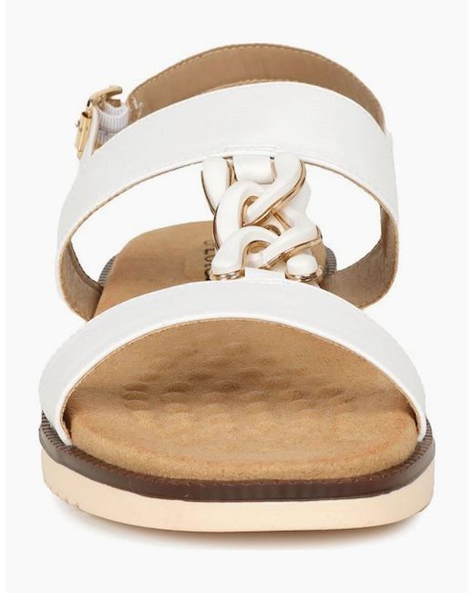 Lotus White Joana Sandals