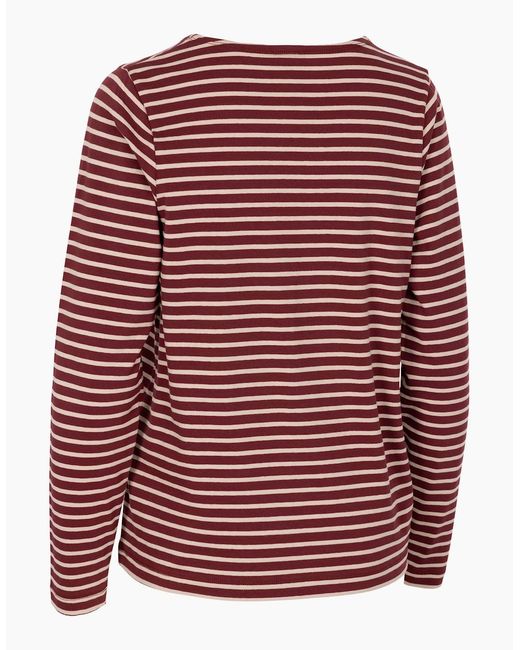 Trespass Red Ladies Karen Yarn Dyed Stripe Shirt