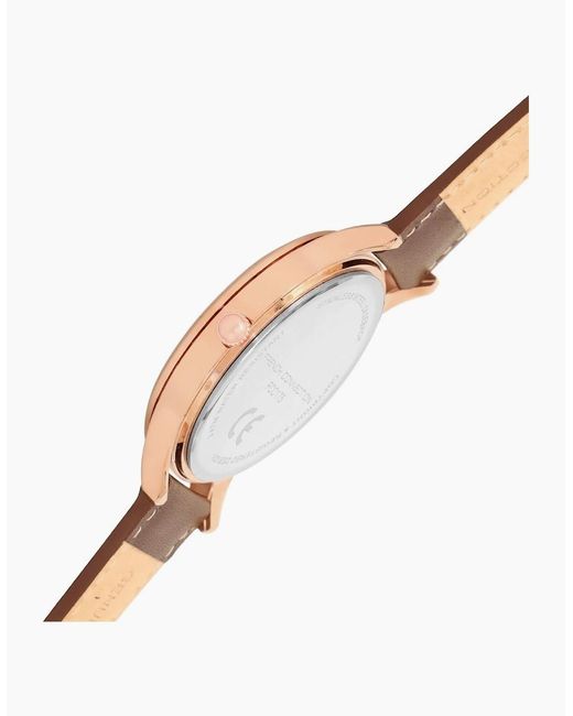 French Connection Gray Connection Rose Case Round Shape Strap Quartz Watch for men