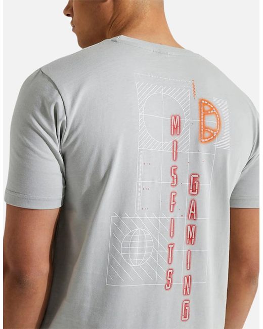Ellesse Gray X Misfits Minor T Shirts Short Sleeve Casual Summer Cotton Tee New for men