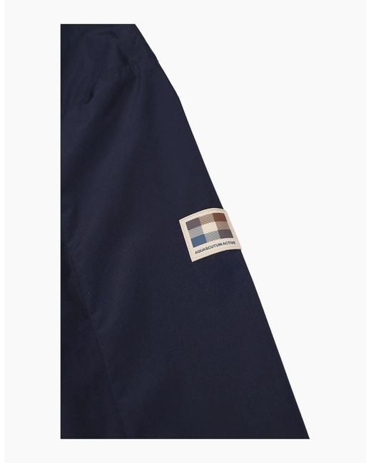 Aquascutum Blue Active Rlg Windbreaker Jacket for men