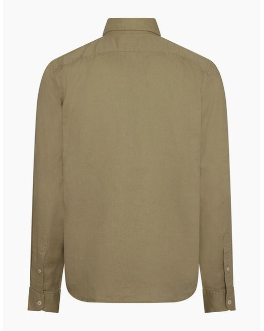 Timberland Green Lovell Lake Button Down Collar Long Sleeve Shirt for men