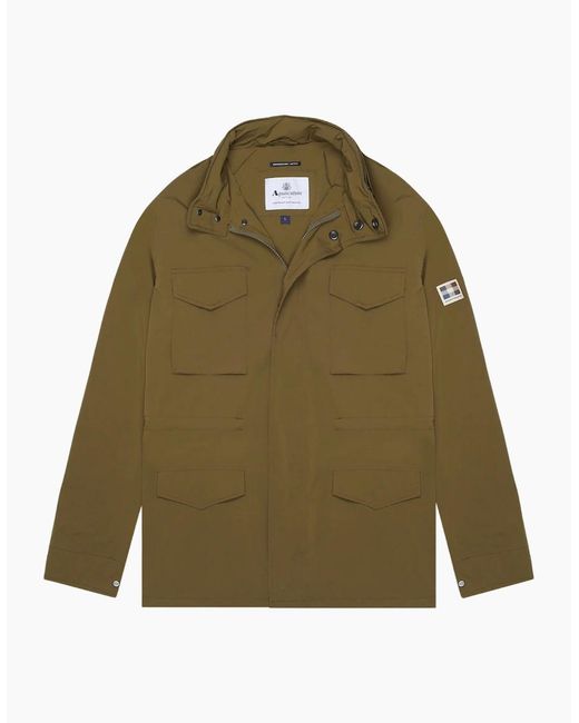 Aquascutum Green Active Stretch M-65 Army Jacket for men