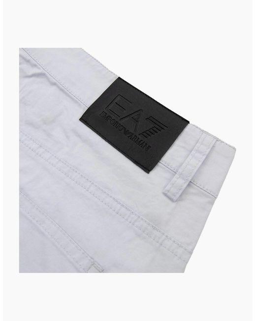EA7 White Sail Stand Alone M Pants Snow for men