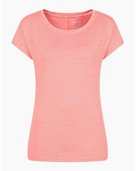 Mountain Warehouse Pink Ladies Panna Ii Uv Protection Loose T-Shirt