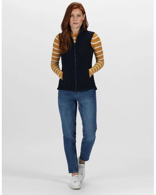 Regatta Blue Professional /Ladies Haber Ii 250 Series Anti-Pill Fleece Bodywarmer Sleeveless Jacket
