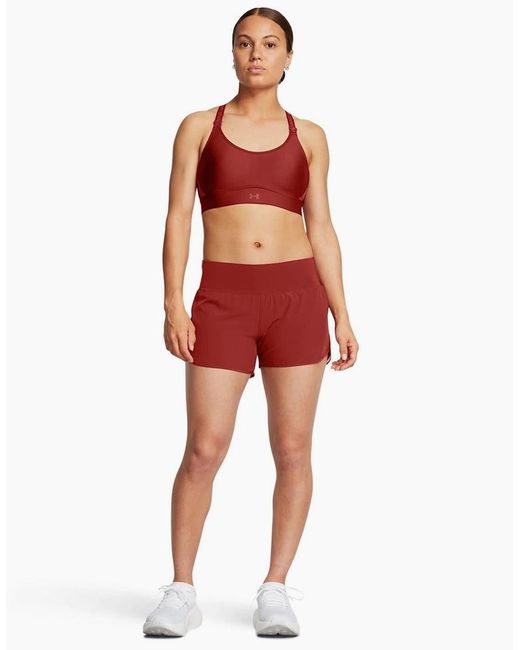 Under Armour Red Launch Pro 3 Running Shorts With Elasticated Waistband
