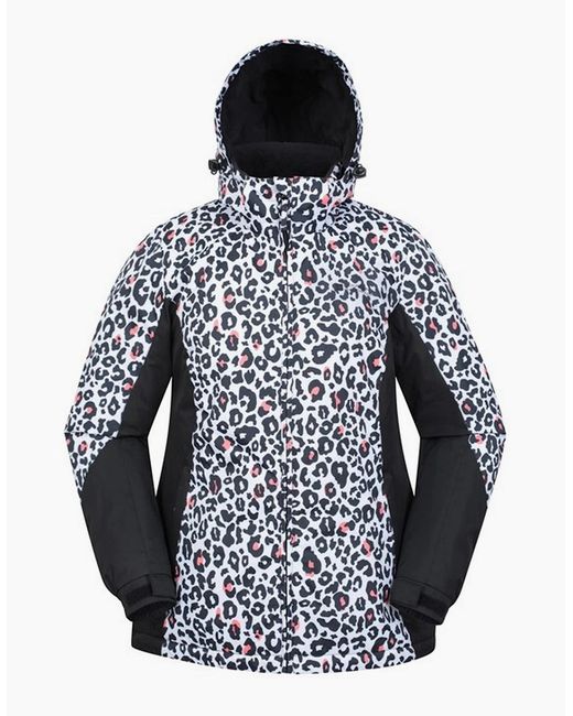 Mountain Warehouse Blue Ladies Dawn Ii Printed Ski Jacket