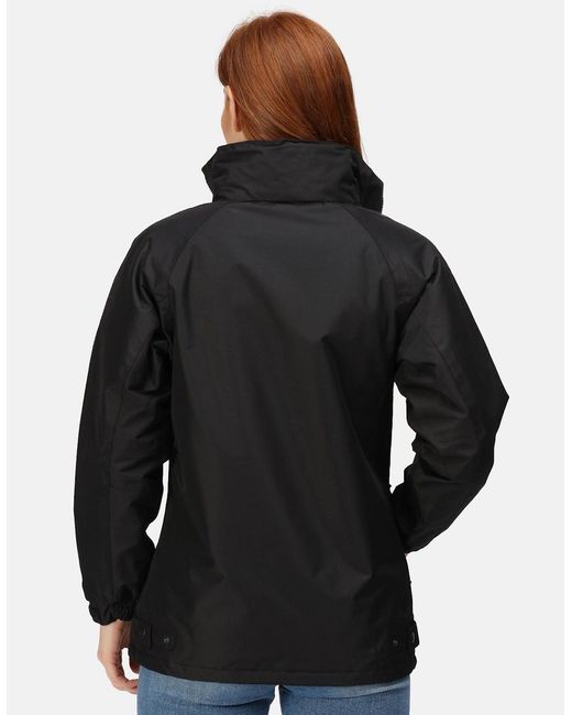 Regatta Black Ladies Waterproof Windproof Jacket (Fleece Lined)