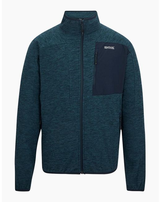 Regatta Blue Scaris Full Zip Fleece Jacket for men