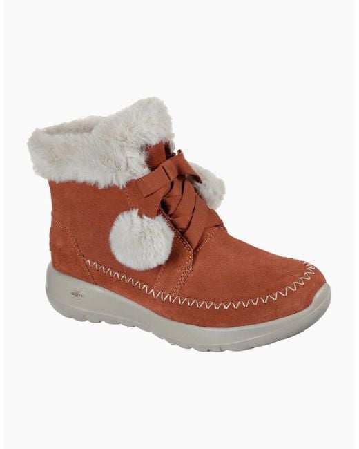 Skechers Brown Otg Joy Slip On Trainers