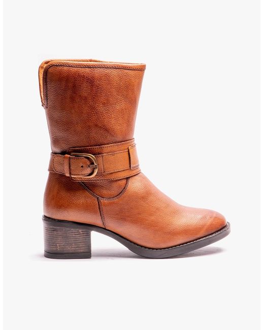Lotus Brown Osmond Ankle Boots Tan