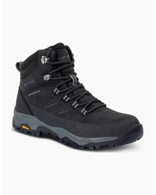 Regatta Black Blake Waterproof Walking Boots for men