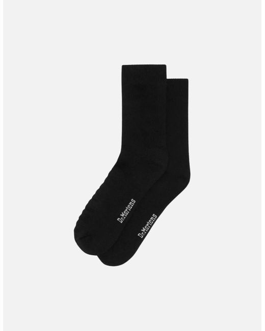 Dr. Martens Black Double Dock Sock